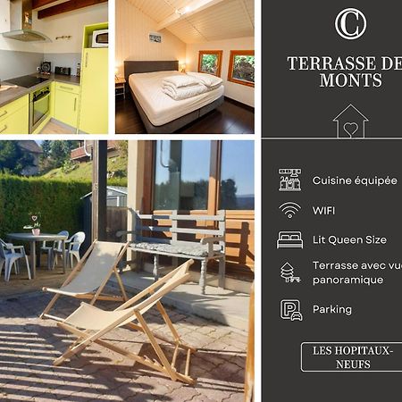 Apartmán Terrasse Des Monts - Duplex Independant De Charme Les Hopitaux-Neufs Exteriér fotografie