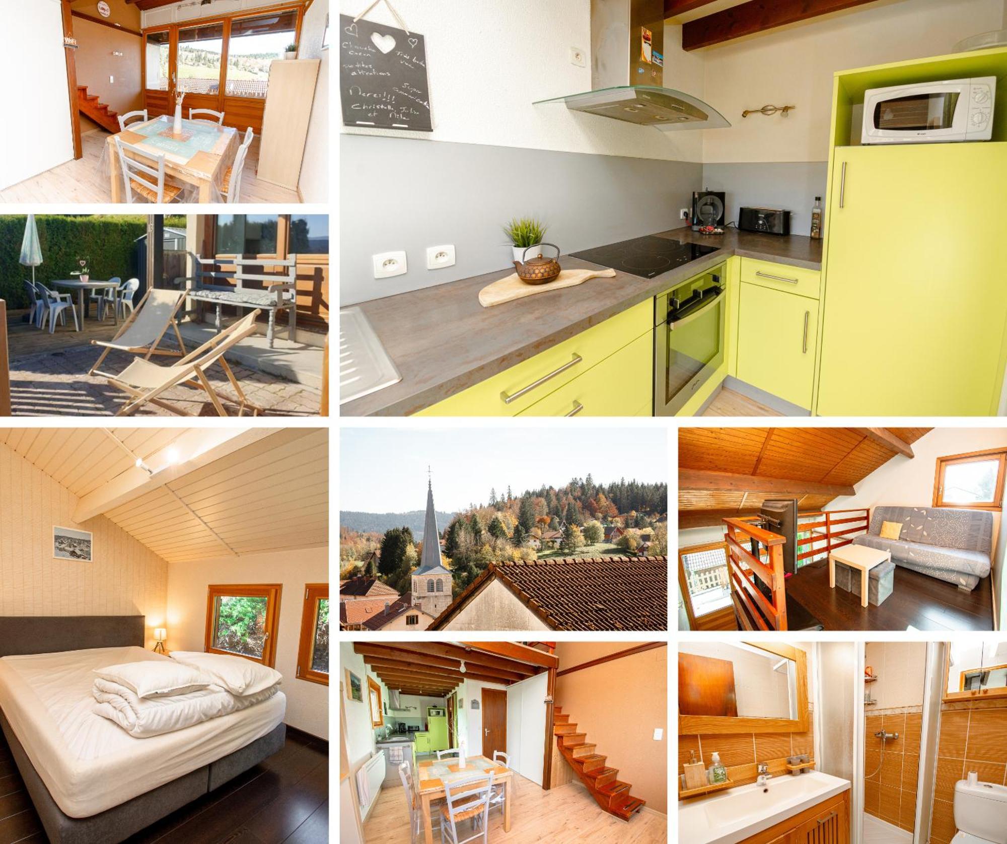 Apartmán Terrasse Des Monts - Duplex Independant De Charme Les Hopitaux-Neufs Exteriér fotografie